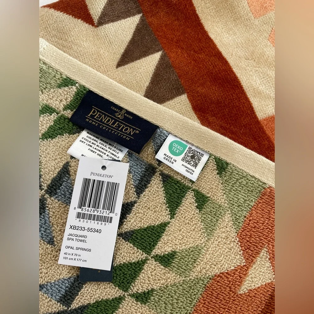 NWT Pendleton Jacquard Spa Towel Opal Springs Beach Pool XL 40x70 Oversized